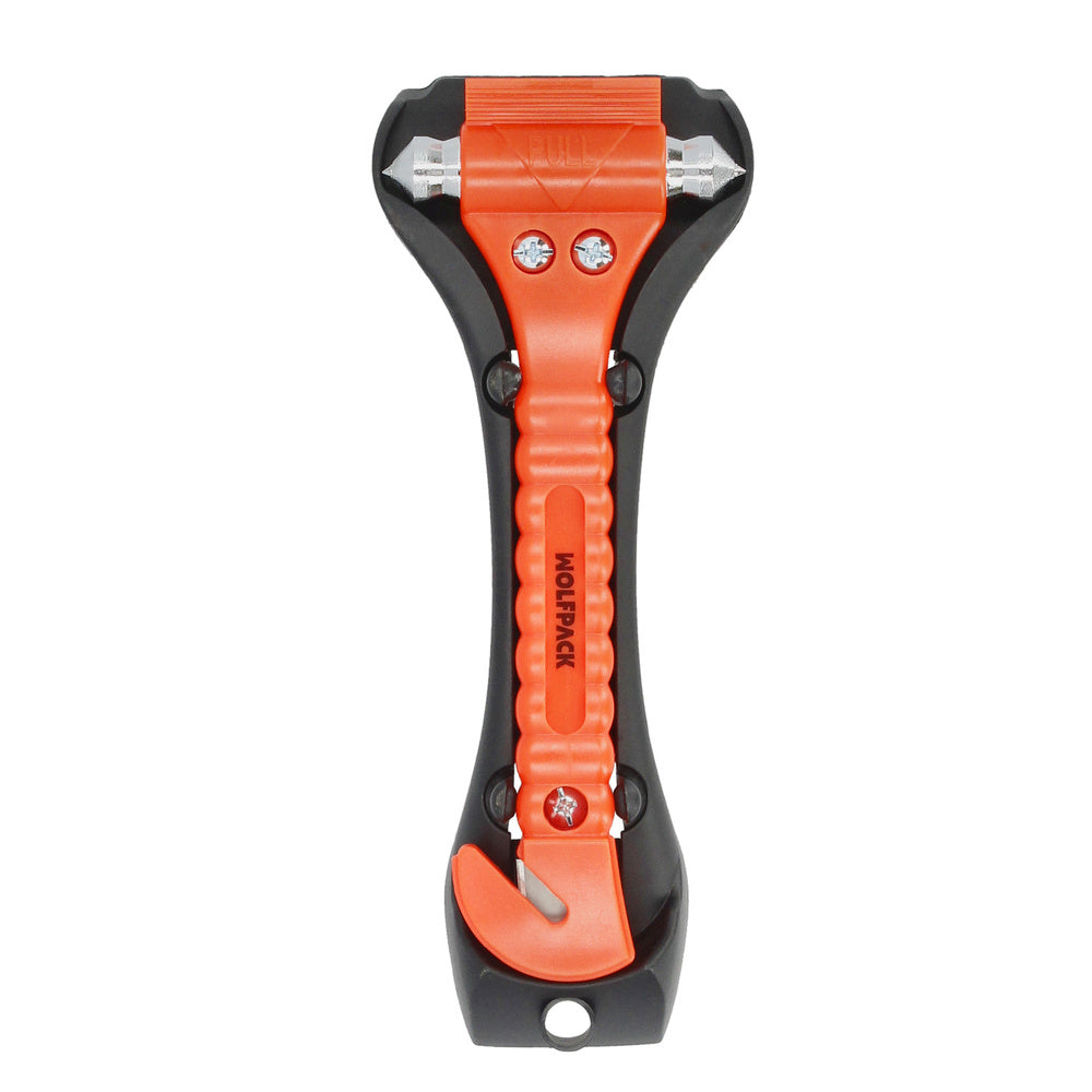 Glass breaker hammer with blade