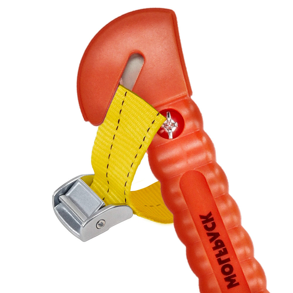 Glass breaker hammer with blade
