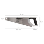 Bi-material carpenter's saw 400 mm / 16" SK5 steel triple sharpened carpenter's saw, woodworking saw, tenon saw