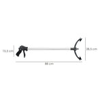Pinza coger objetos 88 cm de aluminio con ventosas y seguro de bloqueo