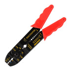 Alicate de cravação com decapador de fios 195 mm