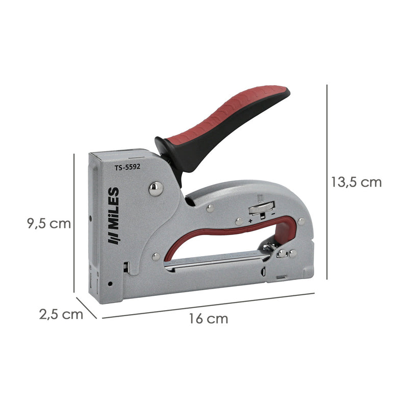 Grapadora metal regulable plus N3 4/14mm