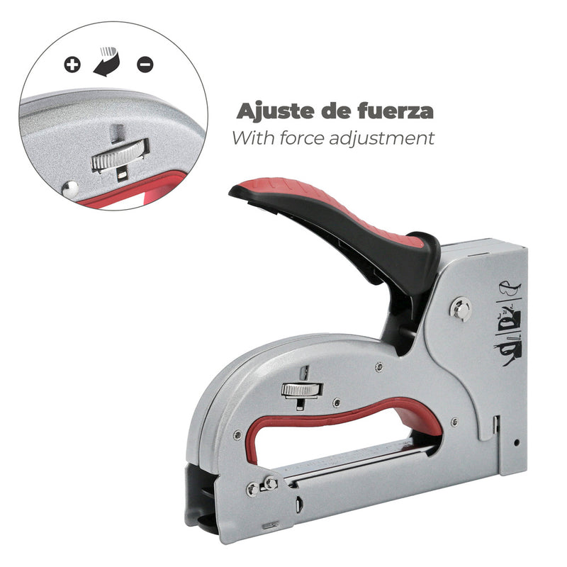 Grapadora metal regulable plus N3 4/14mm