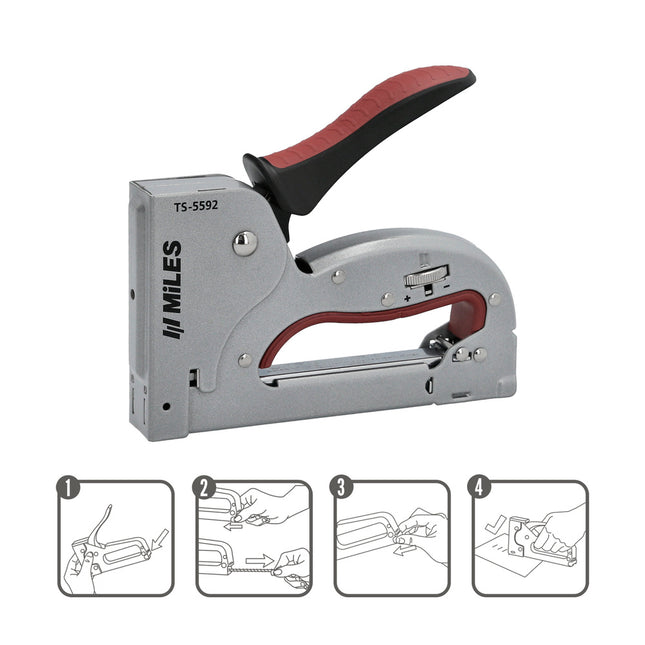 Grapadora metal regulable plus N3 4/14mm