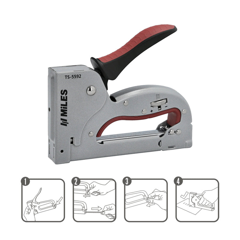 Grapadora metal regulable plus N3 4/14mm