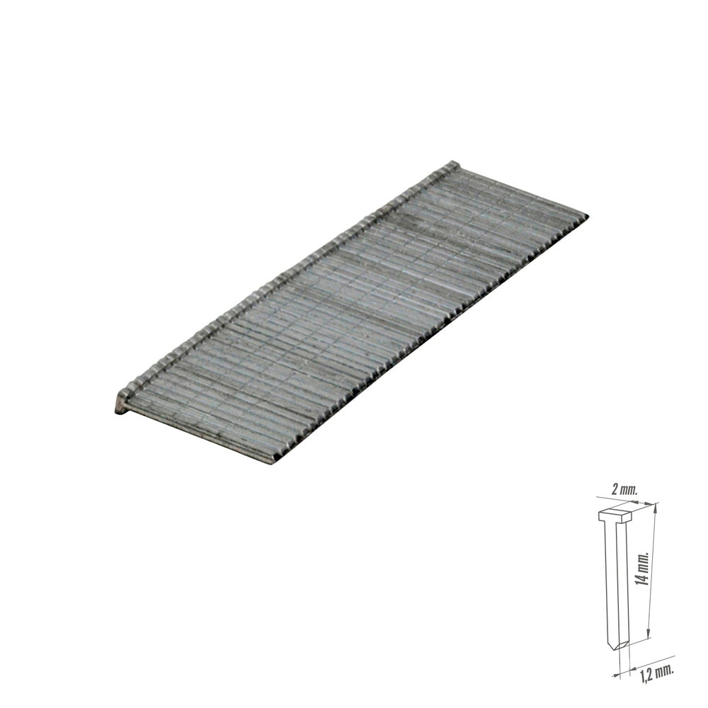 Maurer flat head staples nº 8 14 mm 1,000 pcs