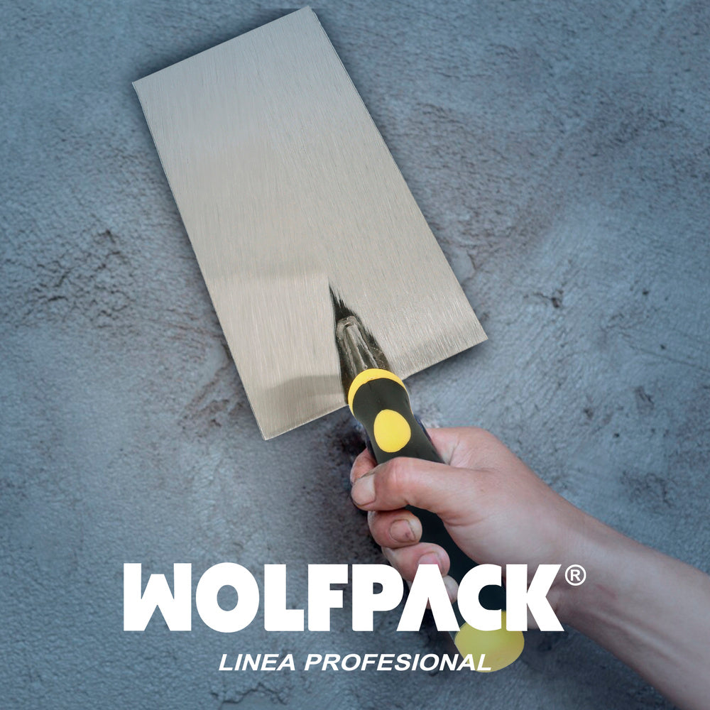 Raquete Wolfpack com cabo emborrachado 341-a / 180 mm