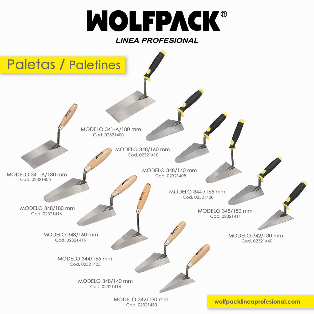 Paleta wolfpack mango madera 348 / 160 mm