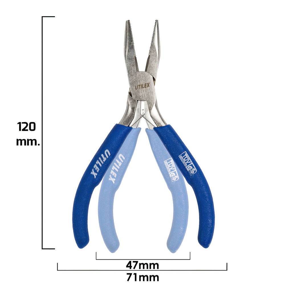 Mini straight nose pliers 120 mm