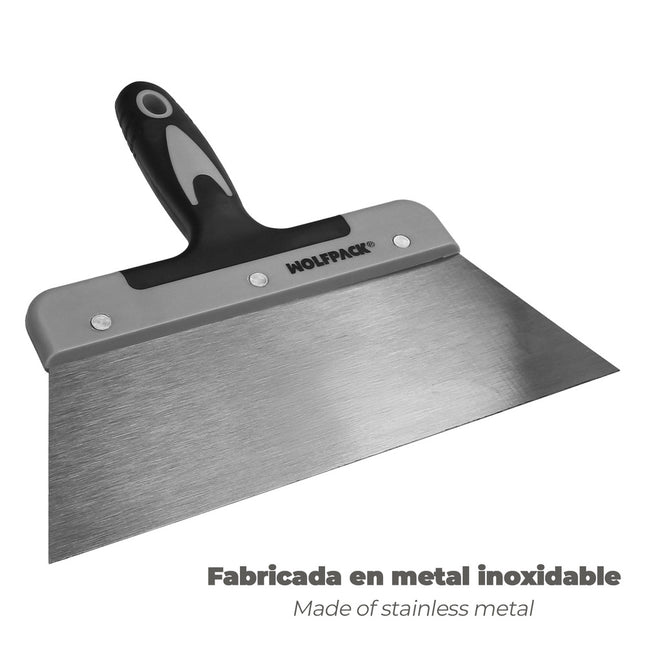 Espatula acero 250 mm. mango TPR