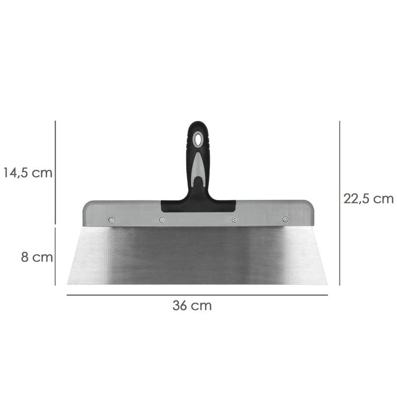Espatula acero 380 mm. mango TPR