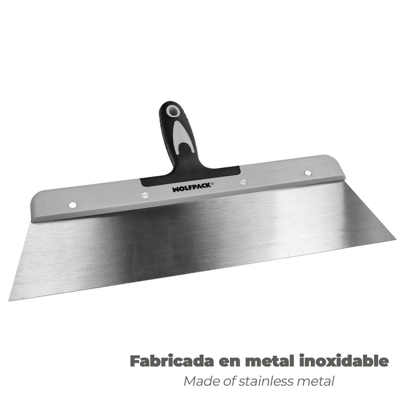 Espatula acero 380 mm. mango TPR