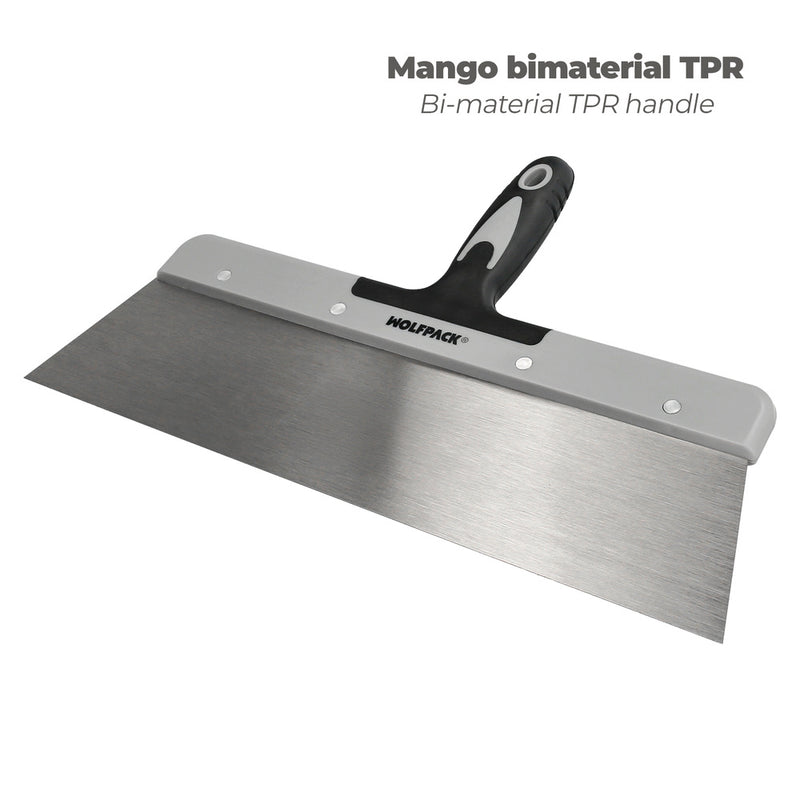 Espatula acero 380 mm. mango TPR