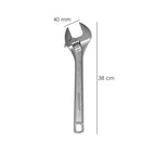 Llave ajustable plus moleta 15"