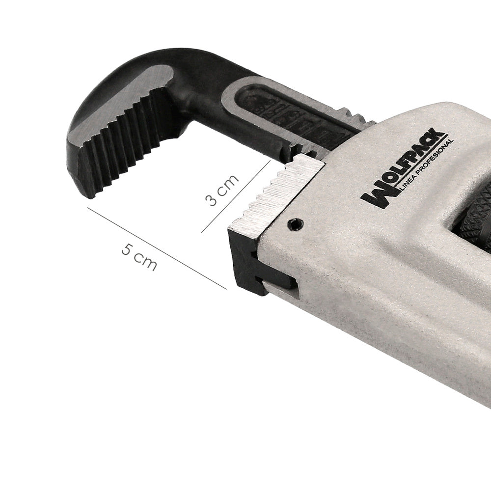 Llave stillson heavy duty aluminio 10" llave para tubos, llave plomería, llave para tuberías, llave grifa.