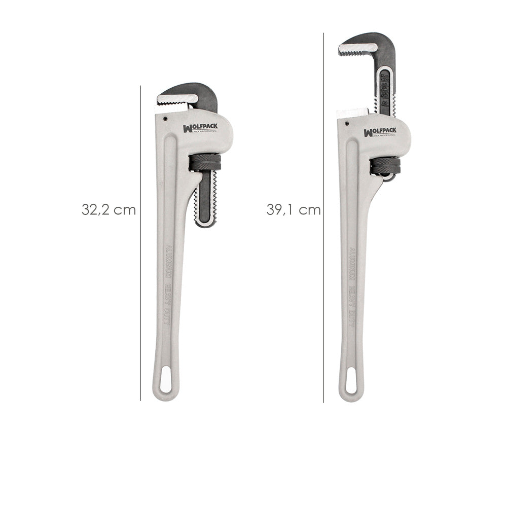 Llave stillson heavy duty aluminio 14" llave para tubos, llave plomería, llave para tuberías, llave grifa.