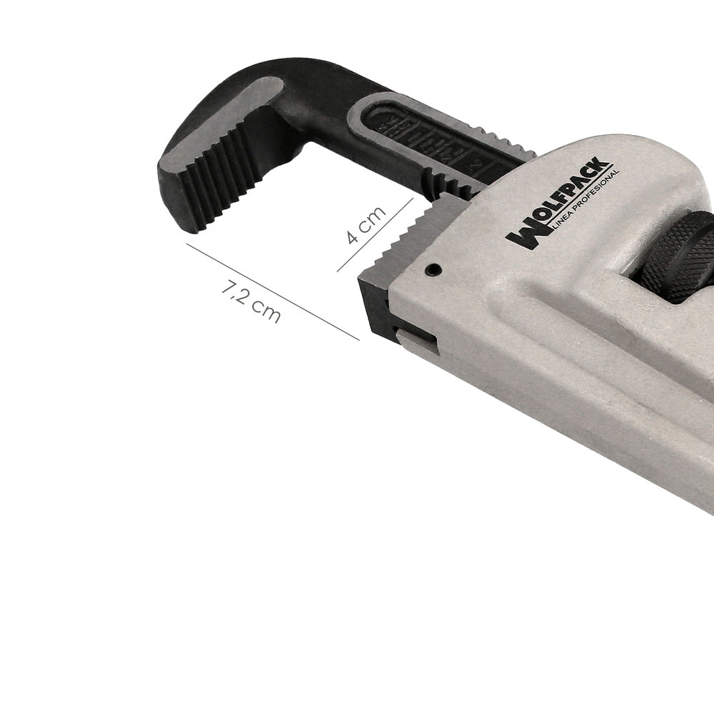 Llave stillson heavy duty aluminio 14" llave para tubos, llave plomería, llave para tuberías, llave grifa.