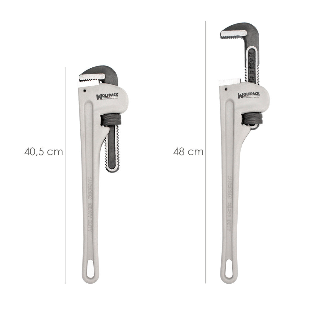 Llave stillson heavy duty aluminio 18" llave para tubos, llave plomería, llave para tuberías, llave grifa.