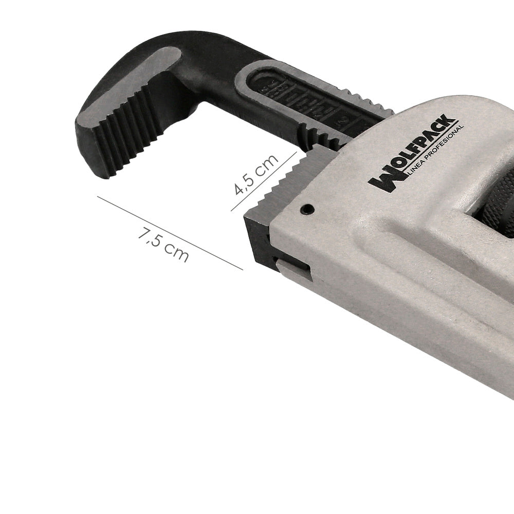 Llave stillson heavy duty aluminio 18" llave para tubos, llave plomería, llave para tuberías, llave grifa.