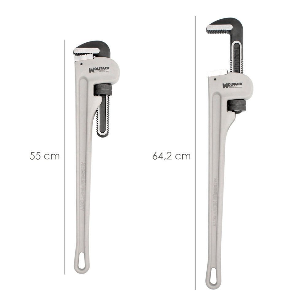 Llave stillson heavy duty aluminio 24" llave para tubos, llave plomeria, llave para tuberias, llave grifa.
