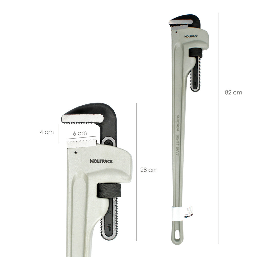 Llave stillson heavy duty aluminio 36" llave para tubos, llave plomería, llave para tuberías, llave grifa.