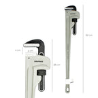 Llave stillson heavy duty aluminio 36" llave para tubos, llave plomería, llave para tuberías, llave grifa.