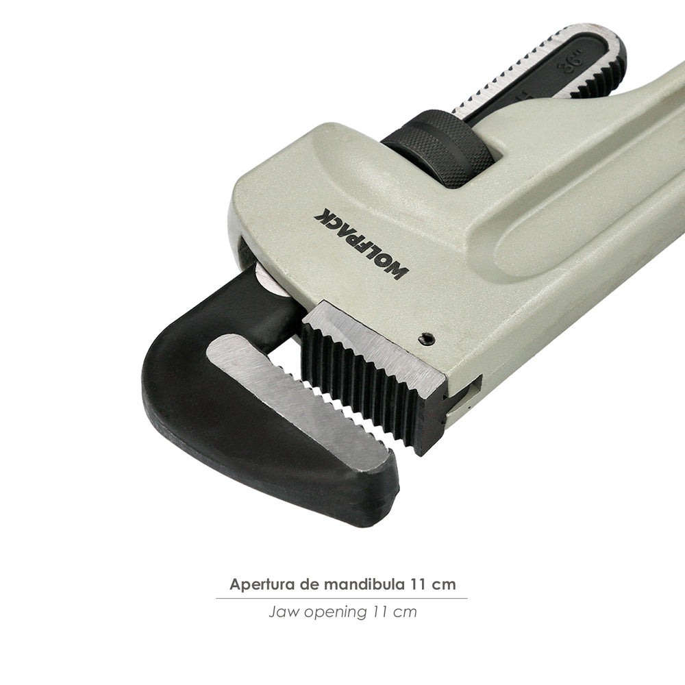 Llave stillson heavy duty aluminio 36" llave para tubos, llave plomería, llave para tuberías, llave grifa.