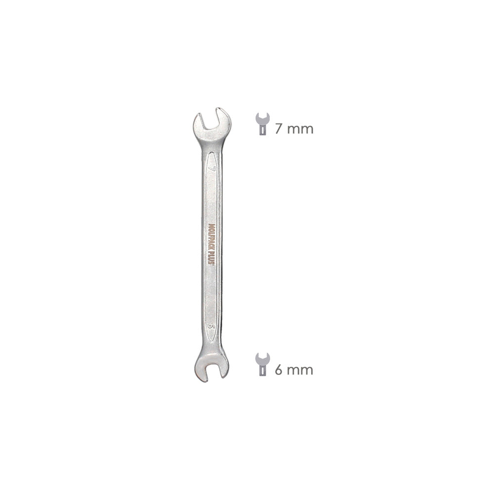 Llave fija plus acero cromo vanadio 6x7 din 3110. Llaves fijas dobles