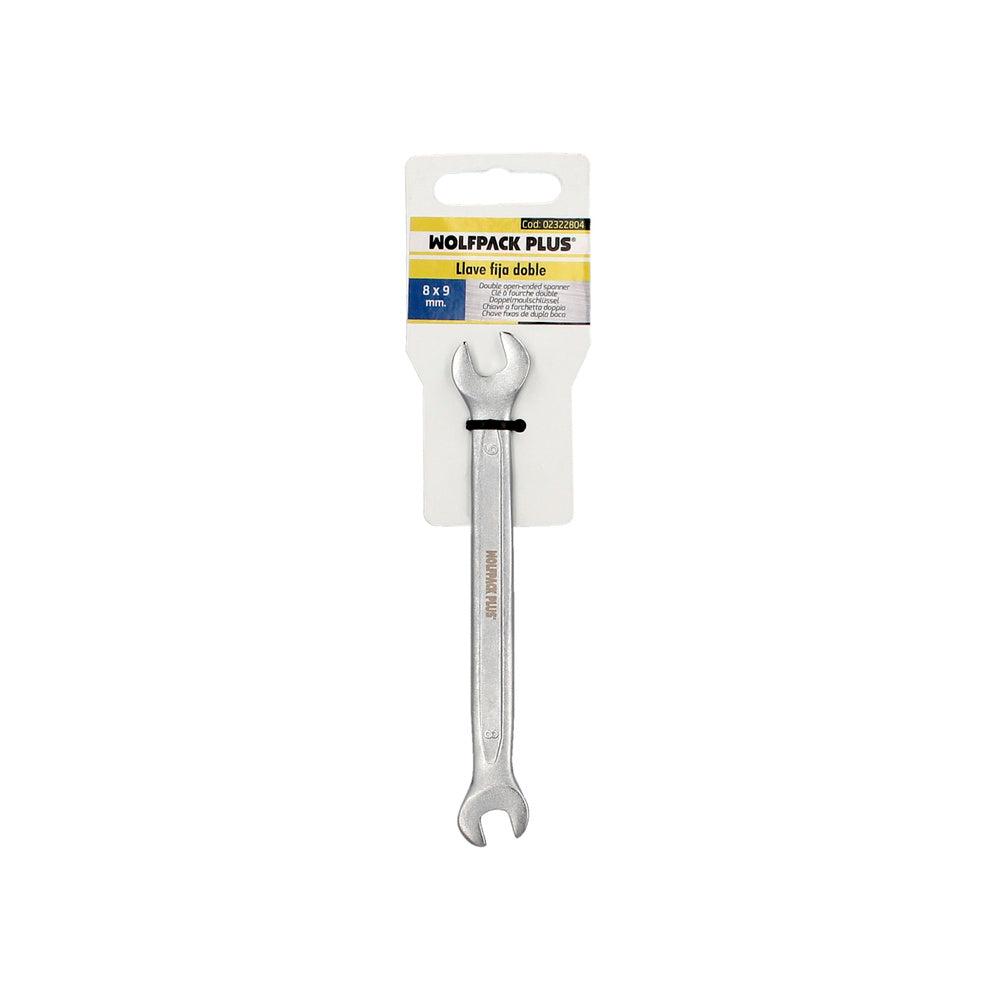 Llave fija plus acero cromo vanadio 8x9 din 3110. Llaves fijas dobles
