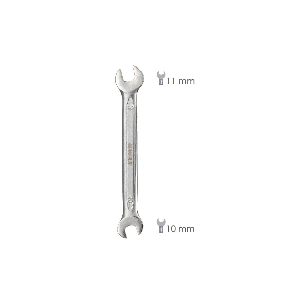 Llave fija plus acero cromo vanadio 10x11 din 3110. Llaves fijas dobles