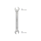 Llave fija plus acero cromo vanadio 14x15 din 3110. Llaves fijas dobles