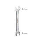 Llave fija plus acero cromo vanadio 16x17 din 3110. Llaves fijas dobles