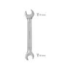 Llave fija plus acero cromo vanadio 18x19 din 3110. Llaves fijas dobles