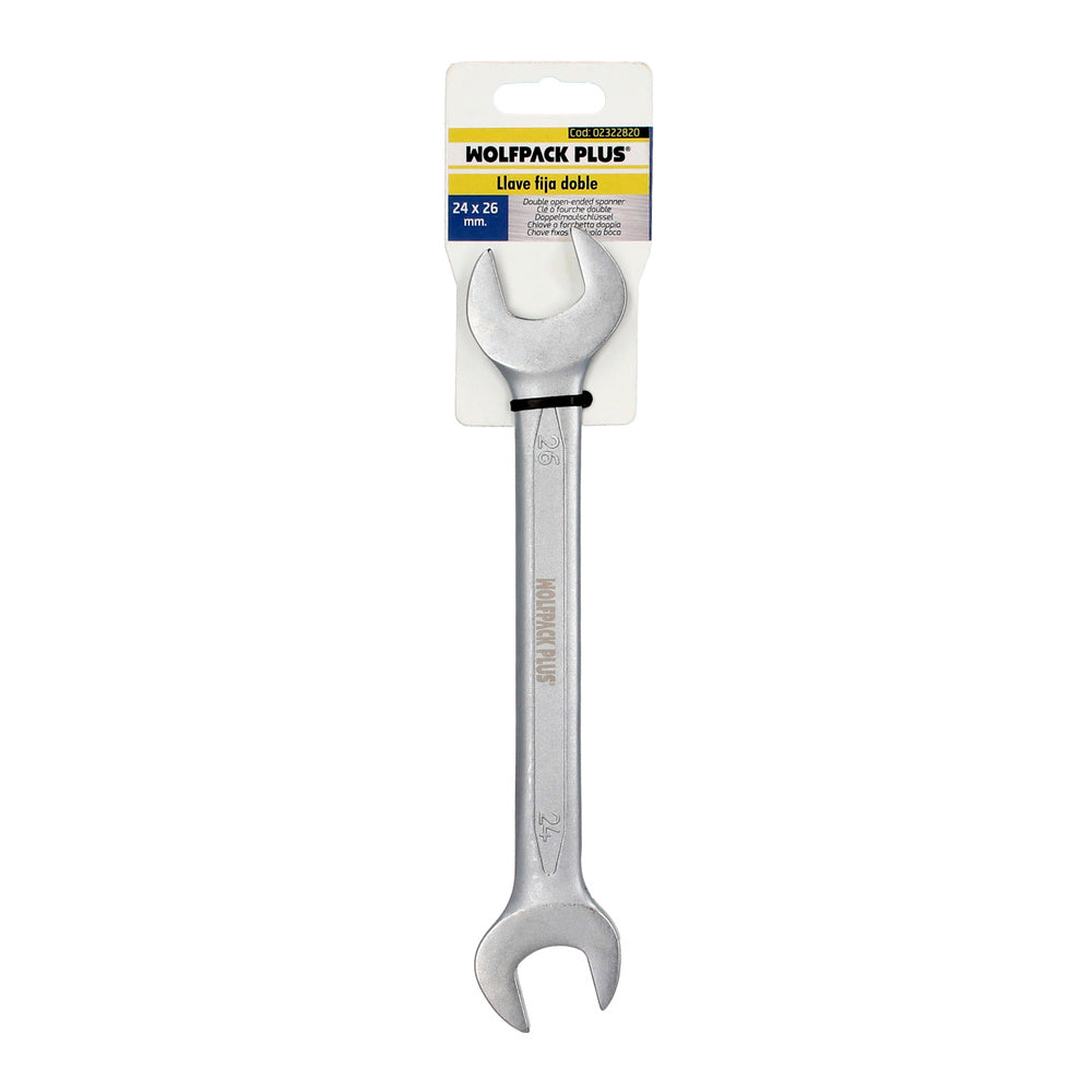 Llave fija plus acero cromo vanadio 24x26 din 3110. Llaves fijas dobles