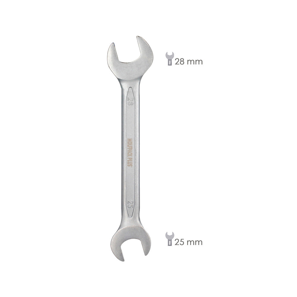 Llave fija plus acero cromo vanadio 25x28 din 3110. Llaves fijas dobles
