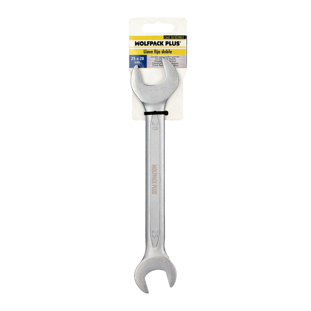 Llave fija plus acero cromo vanadio 25x28 din 3110. Llaves fijas dobles