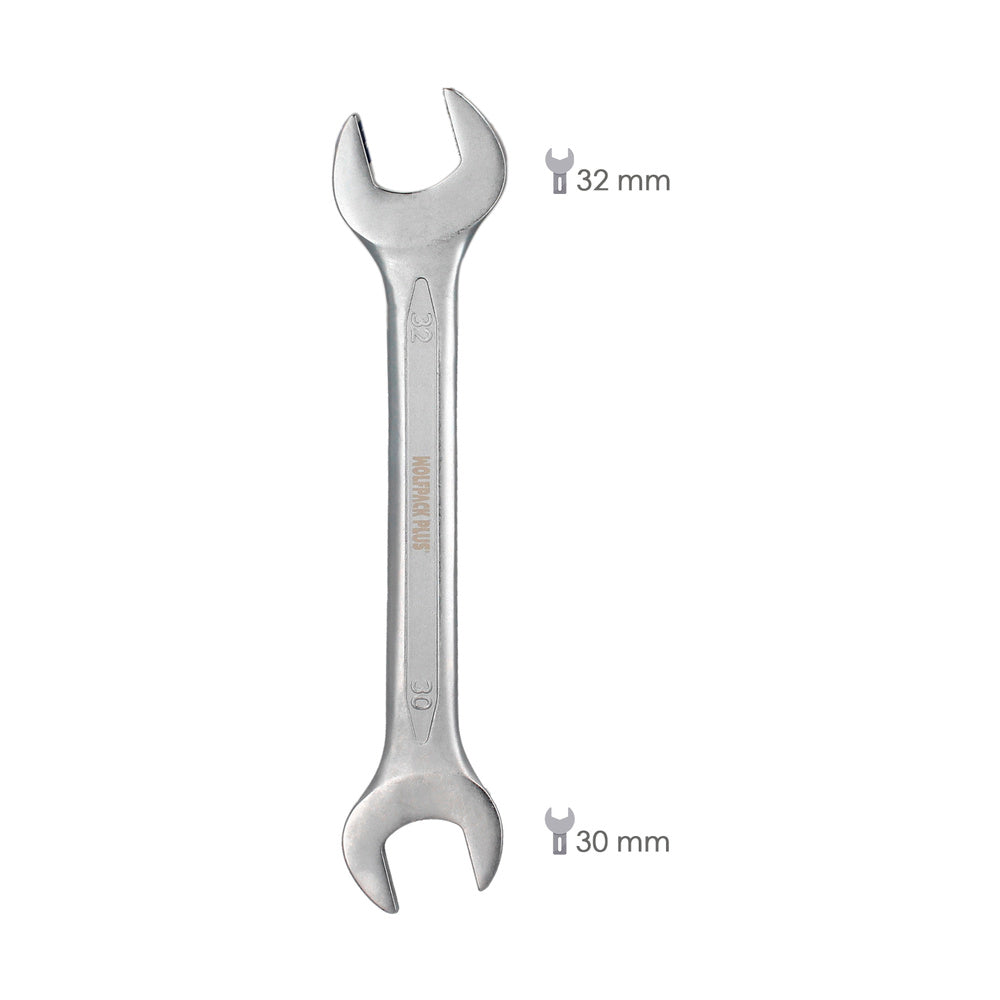 Llave fija plus acero cromo vanadio 30x32 din 3110. Llaves fijas dobles