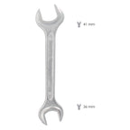 Llave fija plus acero cromo vanadio 36x41 din 3110. Llaves fijas dobles