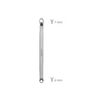 Llave estrella acodada plus acero cromo vanadio 6x7 din 838. Llave doble boca acodada, llave fija estrella acodada