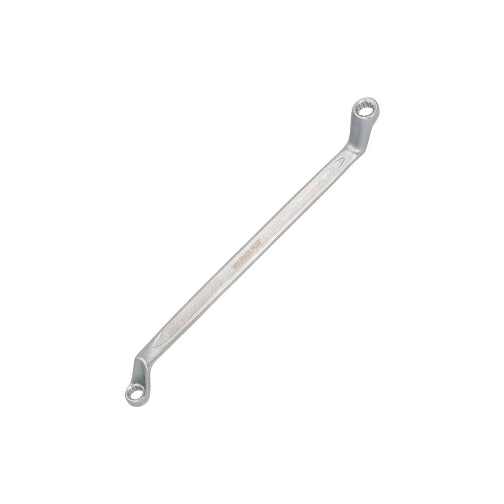 Llave estrella acodada plus acero cromo vanadio 6x7 din 838. Llave doble boca acodada, llave fija estrella acodada