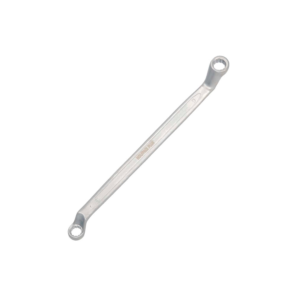 Llave estrella acodada plus acero cromo vanadio 8x9 din 838. Llave doble boca acodada, llave fija estrella acodada