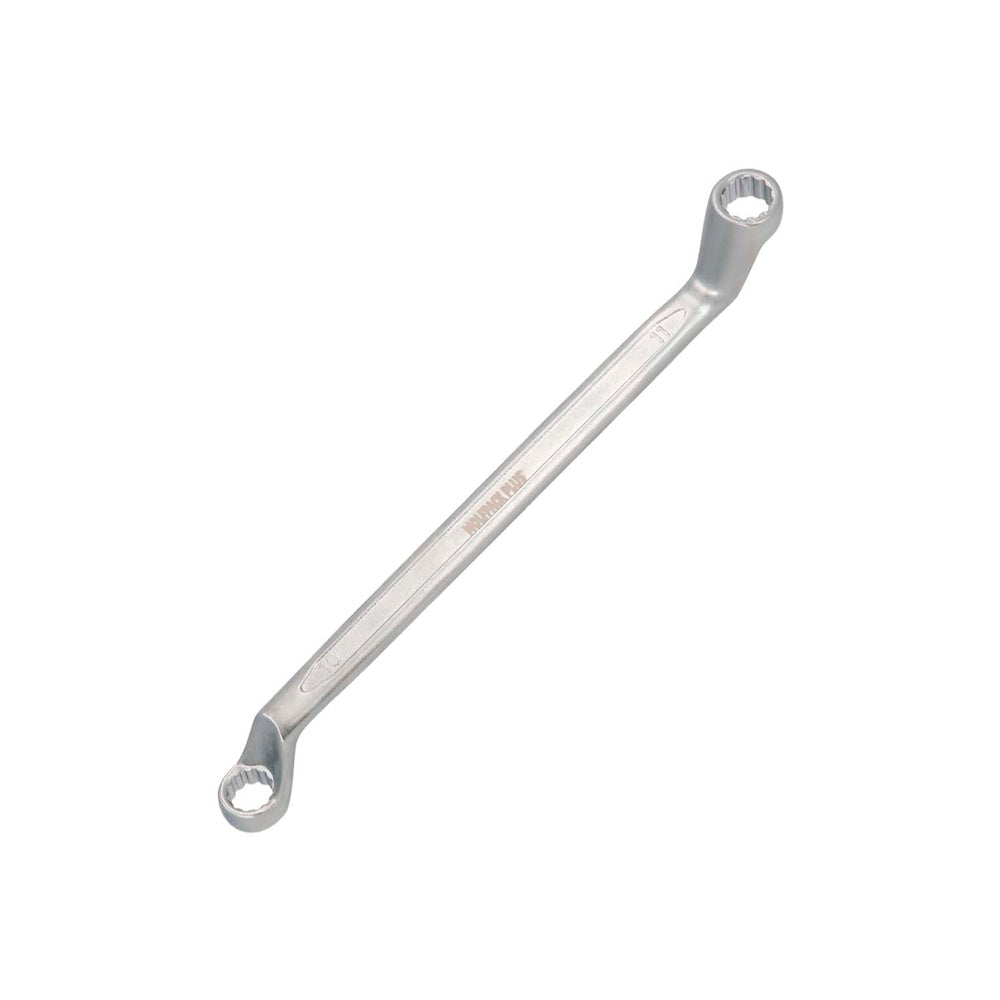 Llave estrella acodada plus acero cromo vanadio 10x11 din 838. Llave doble boca acodada, llave fija estrella acodada