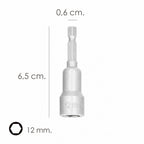 Llave vaso magnética 12 mm (2 piezas)