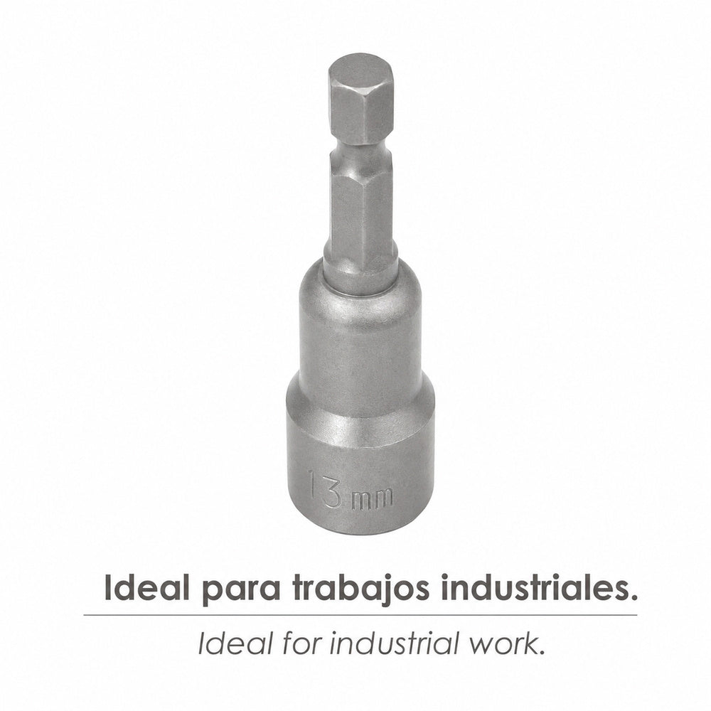 Llave vaso magnética 13 mm (2 piezas)