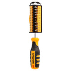 Juego de puntas con destornillador  1/4" 35 piezas. Acero cromo vanadio, kit destorpuntas, puntas destornillador.