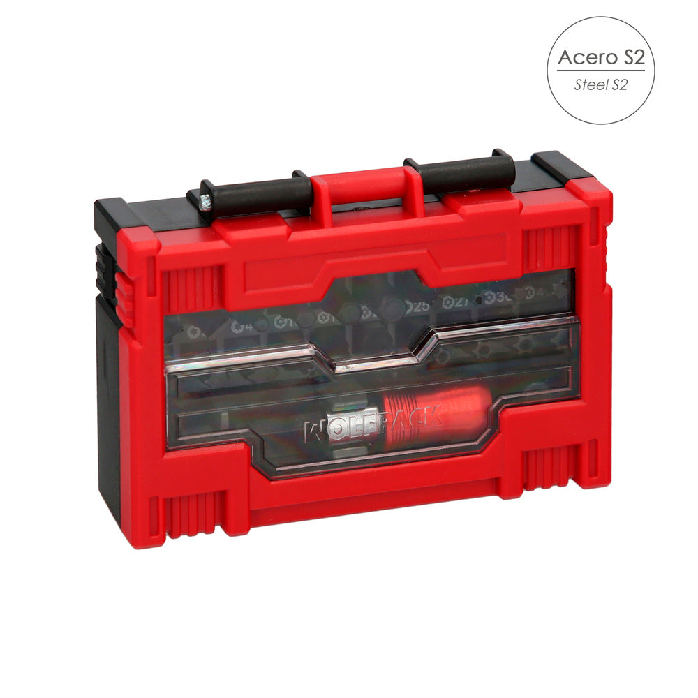 Juego de puntas destornillador acero con adaptador rapido 32 piezas