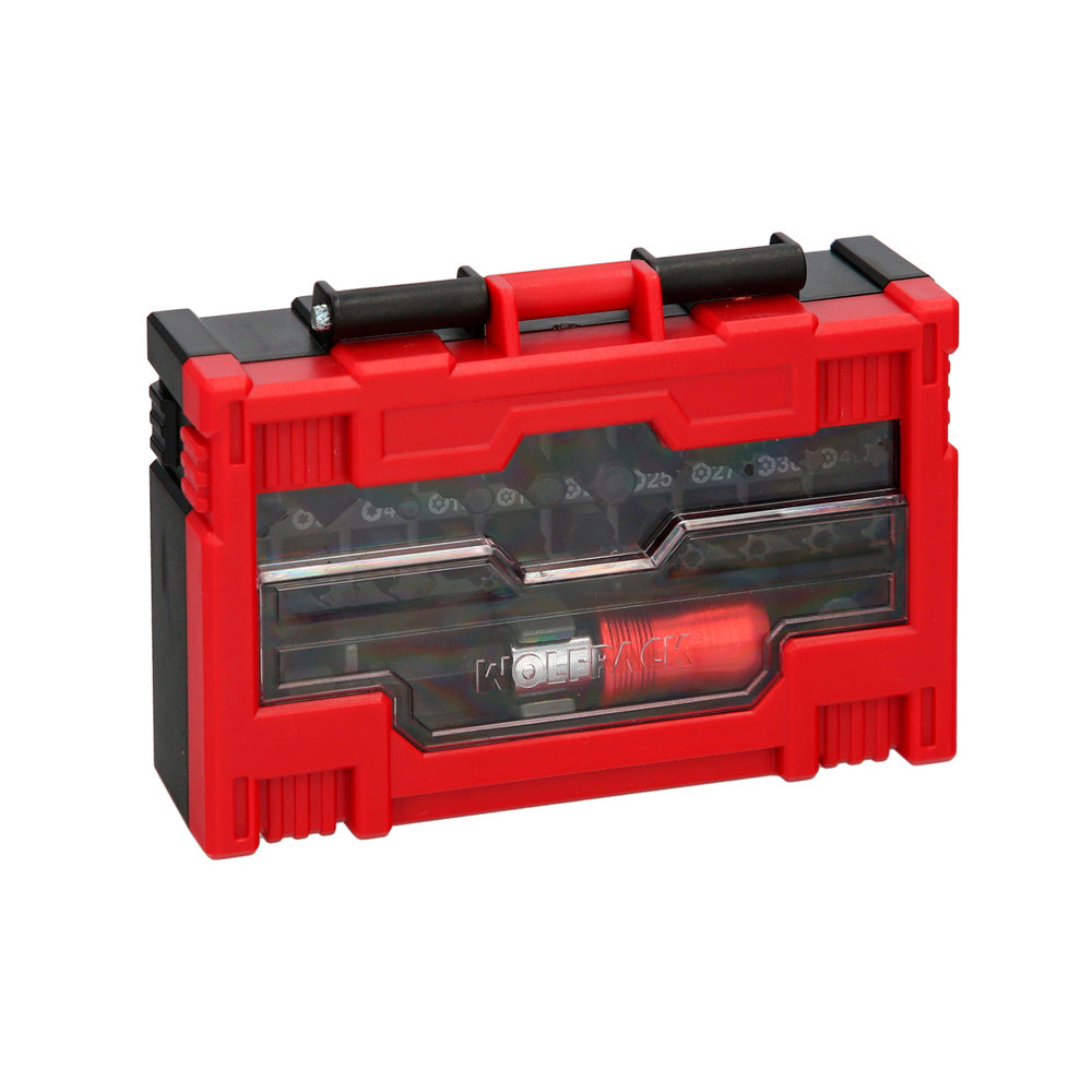 Juego de puntas destornillador acero cromo vanadio con adaptador rapido 32 piezas