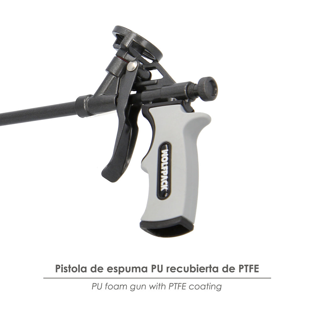 Pistola para espuma poliuretano recubrimiento integro ptfe  (interior y exterior) pistola calafatear, rellenar, sellar