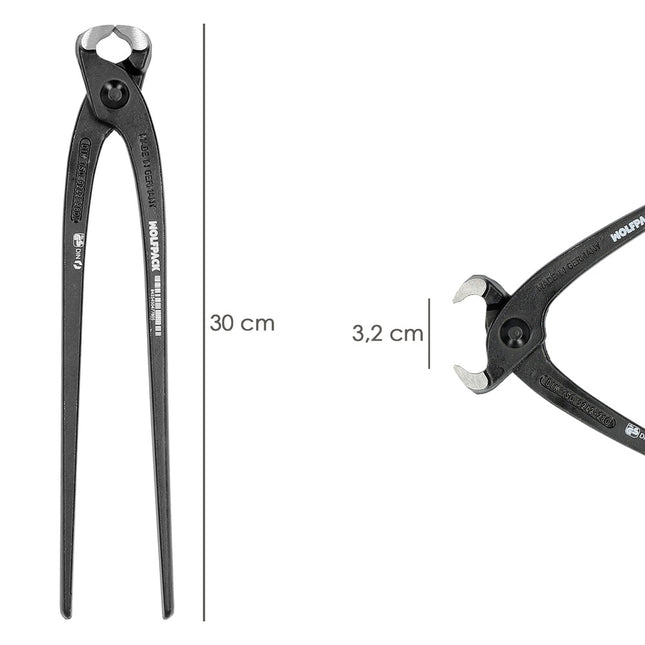 Tenazas rusas plus DIN/ISO 9242 negra   12"