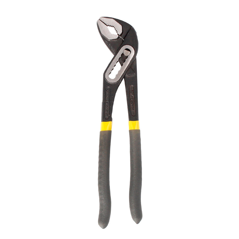 Tenaz de abertura múltipla preta 250 mm cabos plastificados DIN 8976. Chave-inglesa extensível, alicate extensível, tenaz de canalizador